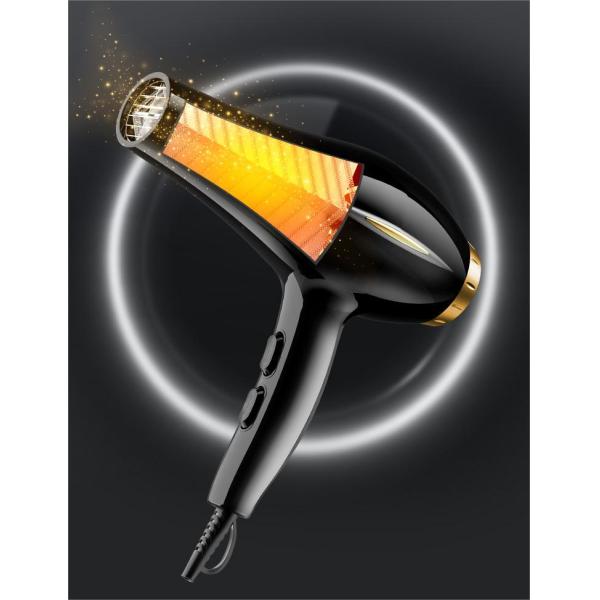 Barber Shop Dedicated Blue-Ray Cold and Hot Large Tube Hair Dryer with Six Gears