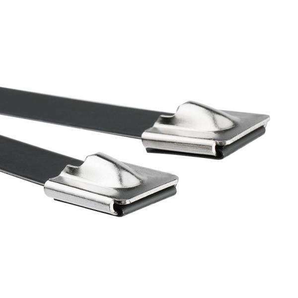 100pcs Ball Lock Stainless Steel Cable Ties for -80° to 538° C Working Temperatures