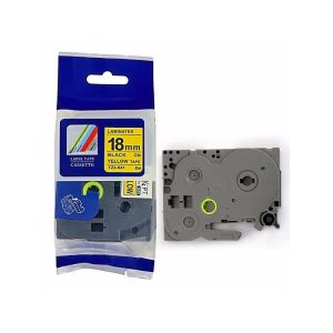 Brother P - Touch White On Black Label Tape TZ - 611 9mm 12mm Colors Refill