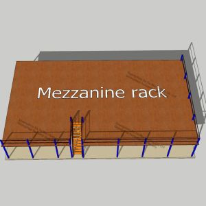 6000kg Mezzanine Storage Systems Multi Tiers
