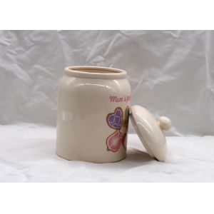 Favourite Ceramic Cookie Jar Dolomite Food Canister With Beautiful Decal