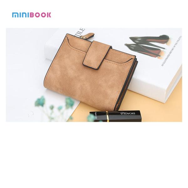 ISO9001 Certified Minibook PU Leather Purse Chain Card Holder Wallet for Ladies