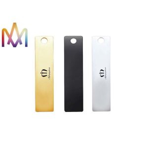 Quality 15x62.5mm Creative Keychains Rectangular Tags Engraved Charm Tags for sale