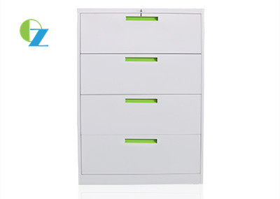 Cold Rolled Steel Office Lateral File Cabinets With 4 Drawers Modern Design