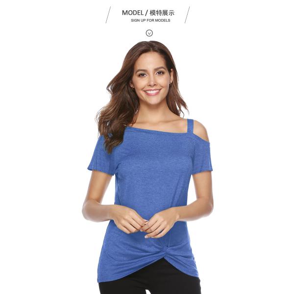 Hot Selling Fashion Sports Short Sleeve Tops Quick Dry Women Sexy Splicing T-shirt