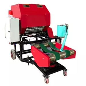 Stretch Film Silage Wrapping Machine 15kw Alfalfa Grass Baler Machine
