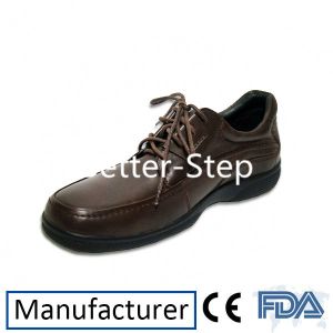 Better-step Leather Dibaetic Shoes For Men,Soft Lining and Durable Outsole,Fully adaptable,match diabetic shoes insert