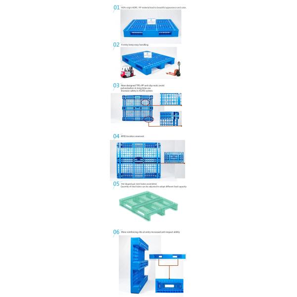 1200x800 heavy duty smooth pvc used hdpe plastic euro pallets for sale
