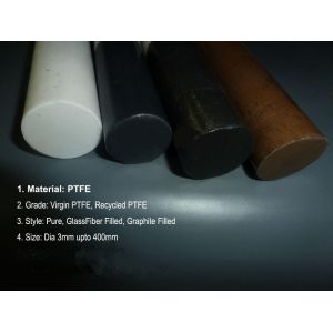 Bronze Fiber PTFE  Rod Glass Carbon Graphite / Beads Filled
