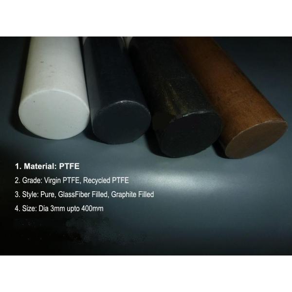 Buy Bronze Fiber PTFE  Rod Glass Carbon Graphite / Beads Filled at wholesale prices