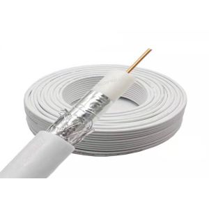 RoHS Approved White RG6 Coaxial Cable For Video Applications