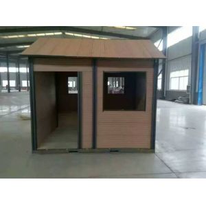 Waterproof Coffee / Brown WPC House With Wood Plastic Composite Material