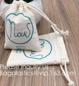 Quality Drawstring Bags Reusable Muslin Cloth Gift Candy Favor Bag Jewelry Pouches for Wedding DIY Craft Soaps Herbs Tea Spice B for sale