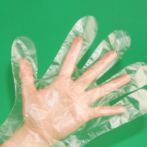 Thick Eco Friendly Disposable Gloves , Disposable Transparent Gloves For