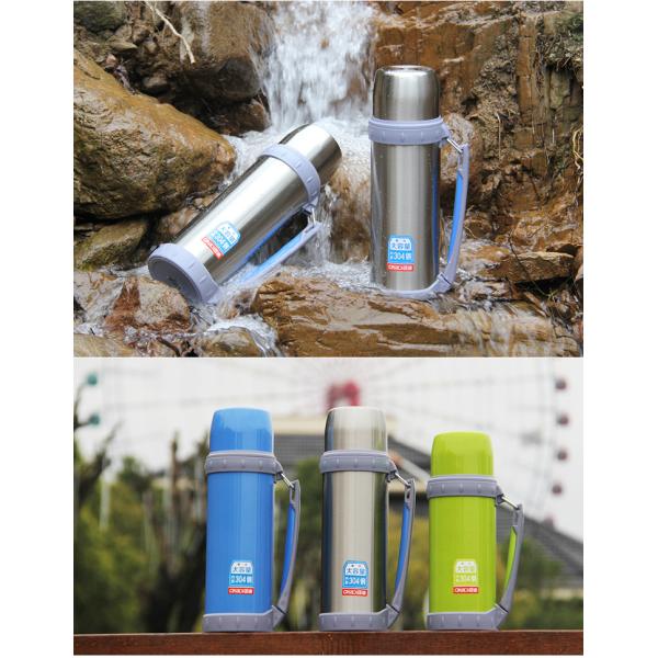 Big Size Tea And Water Stainless Steel Thermos Flask 2 Litre With Handle