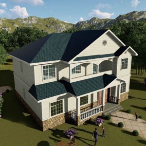 Quality Painted Prefabricated Modular Light Steel House Building Home With Kitchen for sale