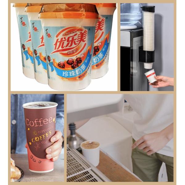 Density 210g + 15g PE White Laminated Cardboard For Drinking Cups 28inches