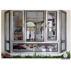 Anodized Swing Airproof Slim Profile Aluminium Windows With Aluminum Alloy