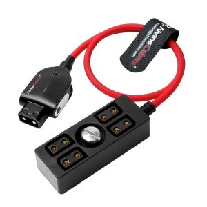 Alvin's Cables Smart D-tap Splitter Cable, Ultra Soft Smart Dtap Male to 4 Port