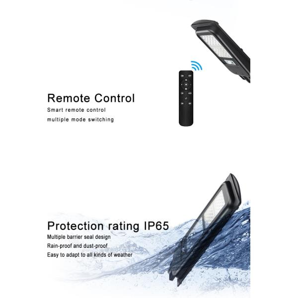 170lm/w High Lumen All In One Outdoor Solar Street Post Lights Ip65