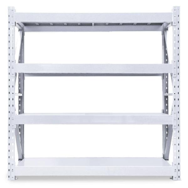 200kg Medium Duty Pallet Racking 50mm Metal Shelf Rack Assembly
