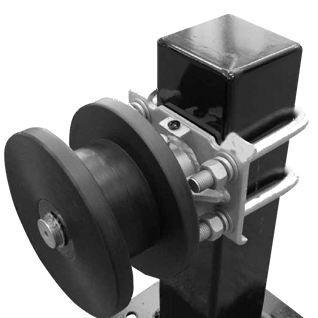 Fence Gate Steel Nylon Cantilever Roller Nylon Round Groove 4''