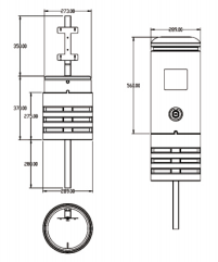 Outdoor Optical Fiber Distribution Box for Telecommunication FT-P1