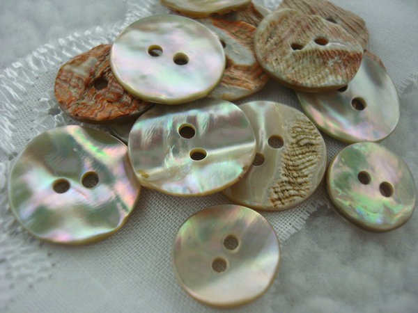 Factory wholesale high quality akoya 2 holes round natural agoya shell button for shirt dress