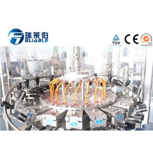 Wooden Package Soda Water Glass Bottle Filling Machine , Liquid Filling