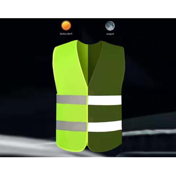 Outdoor Custom Reflective Safety Vest Coveralls Size L Green Reflective Jacket