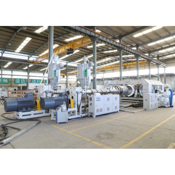 PLC Control System Drainage And Sewage Double Wall Corrugated Pipe Extrusion Line