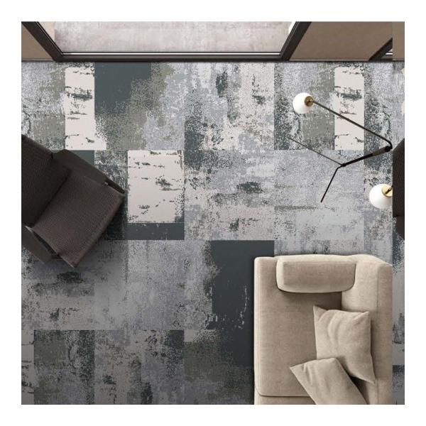 Buy Graphic Pattern Nylon Fiber Printed Carpet Tiles With PVC Backing at wholesale prices