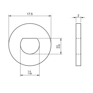 Forged D Shape Stainless Steel Ss316 Plain Washer