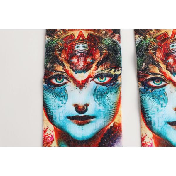 Buy Sweat Absorbent Antislip Digital Print Socks Eco Friendly at wholesale prices