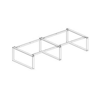 Quality black metal conference table sled leg,#505 for sale