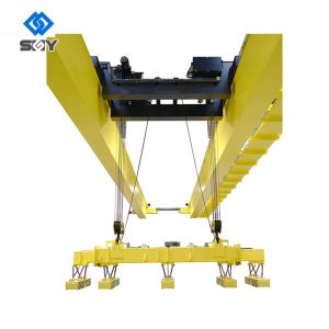 Double Beam Overhead Crane With Rotating Electromagnetic Hanging Beam