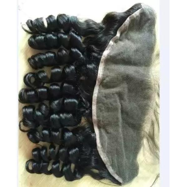 Brazilian Hair Lace Frontal Closure Loose Wave 13*4 Natural Color