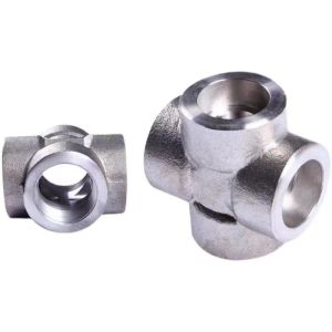 Forged 304 Stainless Steel 4 Way Cross Pipe Fitting Connector WZ 3/8" BSP Female
