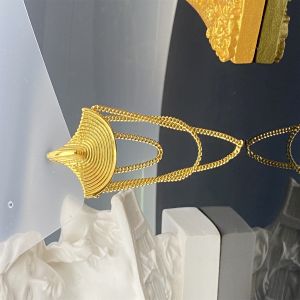 Dainty 18K Gold Plumeria Flower Earrings