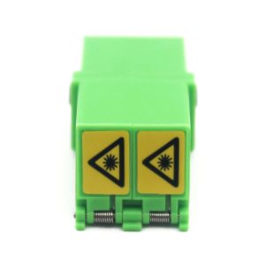 China FTTH LC Duplex Fiber Optic Adapter with Flip Auto Shutter on sale