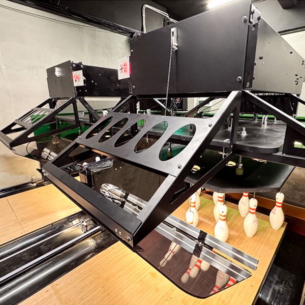 Buy Coin Operated Bowling Machine with Rubber and Wooden Materials for Indoor Entertainment 2000 kg Capacity at wholesale prices