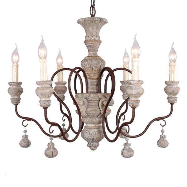 Vintage resin chandelier for living room bedroom home retro loft Chandelier(WH-CI-114)