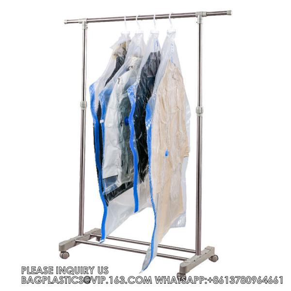 Good Quality Hanging Vacuum Storage Bag 75% Space Saver Vacuum Compression Clothing Finishing Bag
