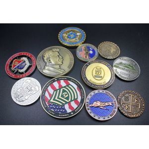 Custom Logo 3D design challenge Coin metal gold plating coin