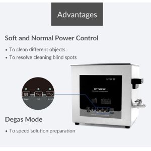 Professional Ultrasonic Dental Instrument Cleaner 9L Degas Function With Digital