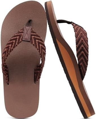 Screen Print / 3D Print Men's EVA Flip Flops Sandals With Arch Support