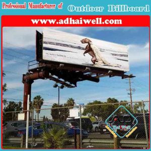 Quality Double Side Outdor Advertising Unipole Structure Billboard Display for sale