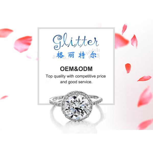 Blue Sapphire White CZ Eye Women Eternity Band Brass Eternity Ring For Women