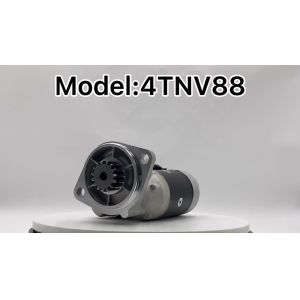 121256-77010 Engine Starter Motor For 4TNV88 , 129400-77010 Excavator Engine