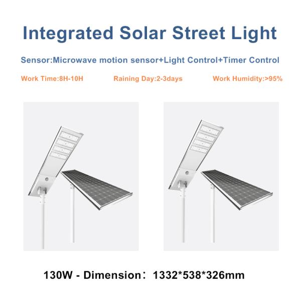 Intelligent Outdoor Solar Street Lamps 45W 36W 12W Solar Street Pole Light